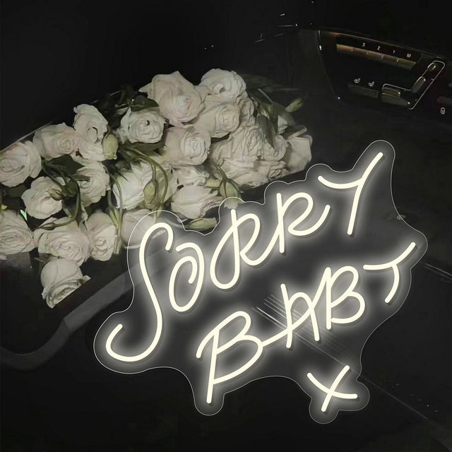 Sorry Baby x LED Neon Sign for Wedding light up sign