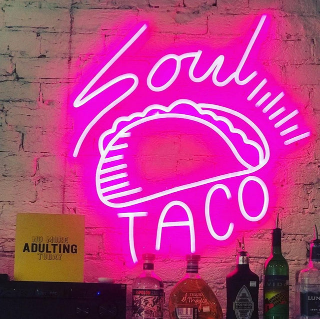 Soul Taco LED Neon Sign for Bar light up sign