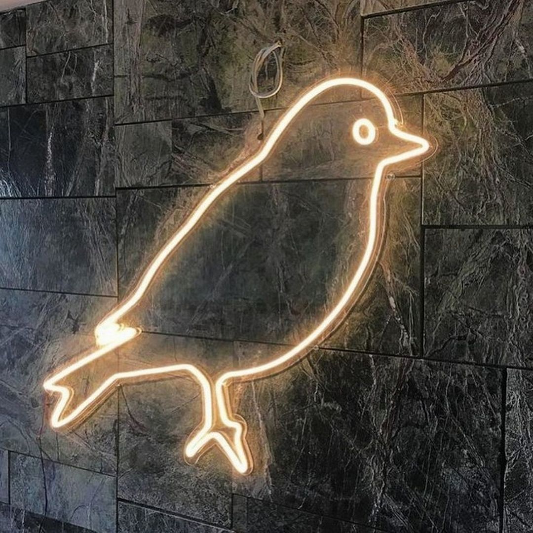 Sparrow Bird Animal Neon Sign