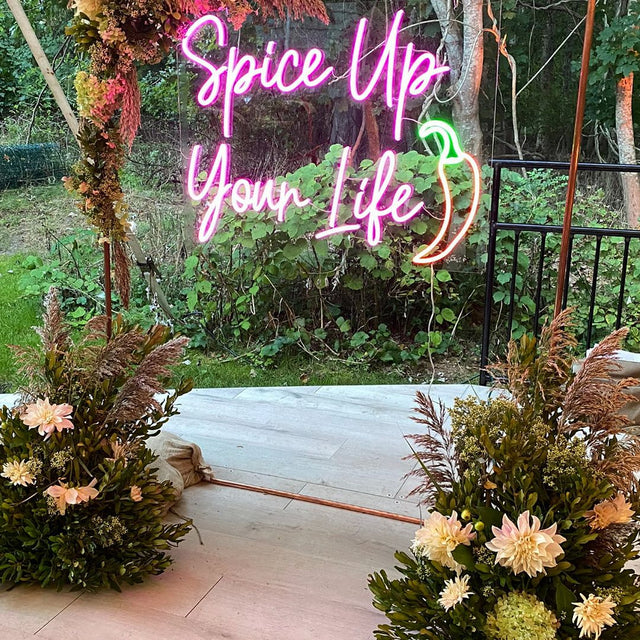 Spice Up Your Life LED Neon Sign for Salon light up sign