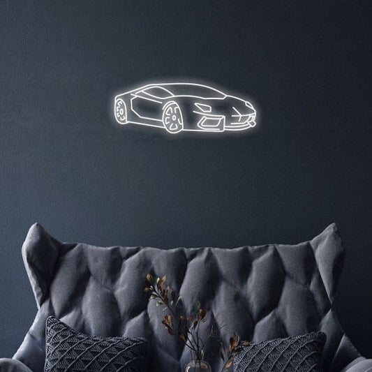 Sports Car Neon Sign