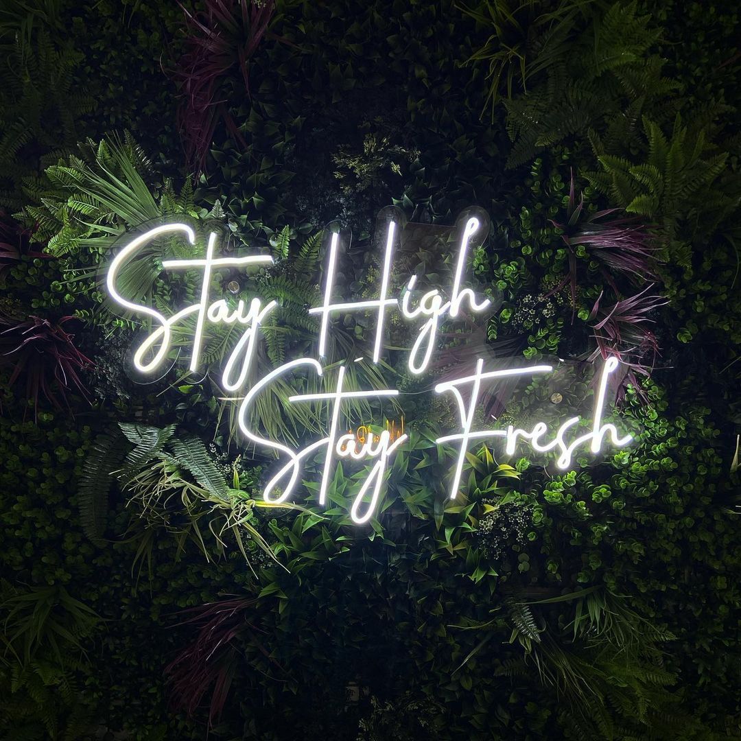 Stay High Stay Fresh Neon Sign