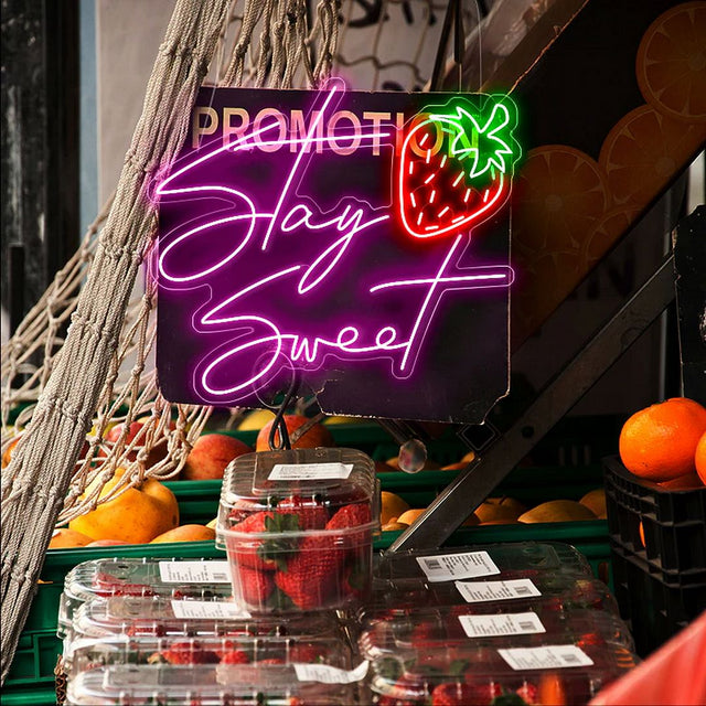 Stay Sweet LED Neon Sign for Bar light up sign