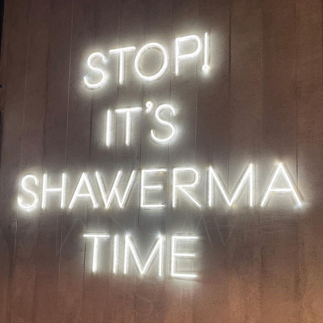Stop It's Shawarma Time LED Neon Sign light up sign