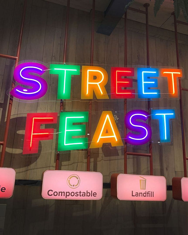 Street Feast LED Neon Sign for Bar light up sign