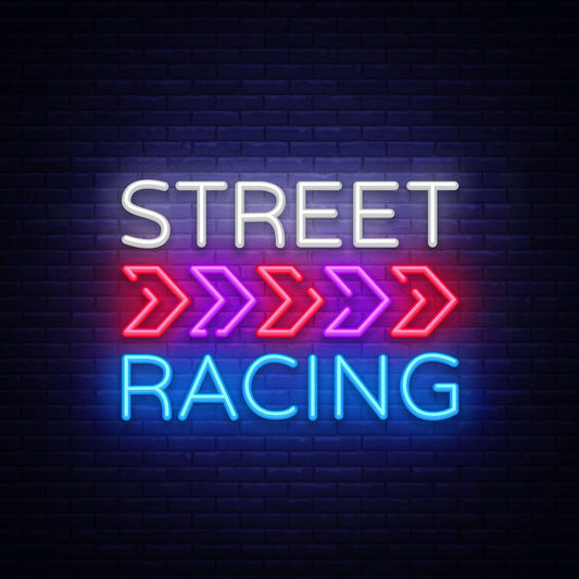 Street Racing Arrow Neon Sign