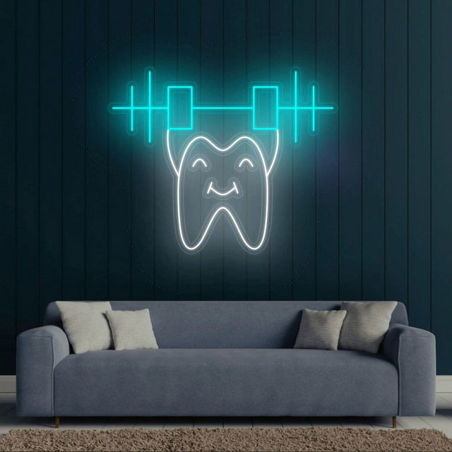 Strong Tooth Dentist LED Neon Sign for Storefront light up sign