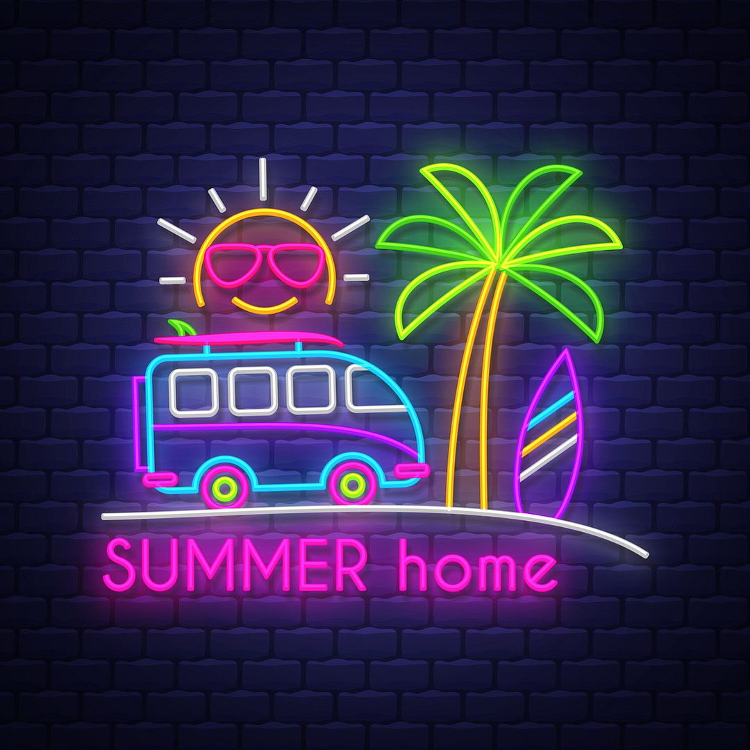 Summer Home Neon Sign