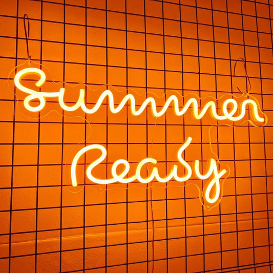Summer Ready Neon Signs, Plug-in or Battery Powered Neon Lights