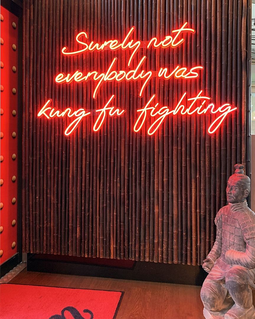 Led Fu Hand Sign Custom Made Neon Signs, Surely Not Everyone Was Kung Fu Fighting, LED ...