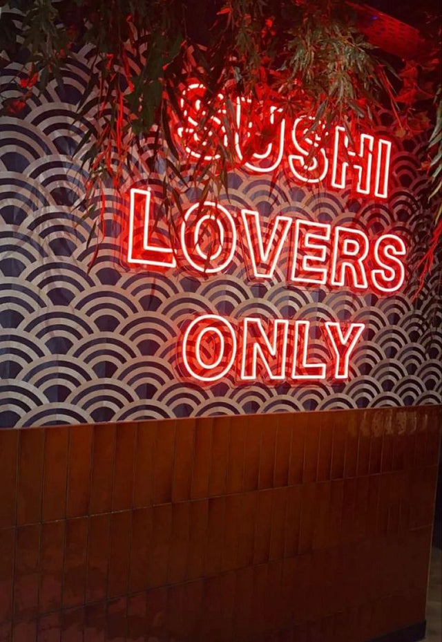 Sushi Lovers Only LED Neon Sign for Bar light up sign