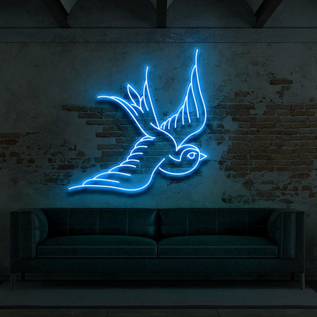 Swallow LED Neon Sign for Tattoo Studio light up sign