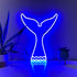 Tail Whale Wave Neon Sign