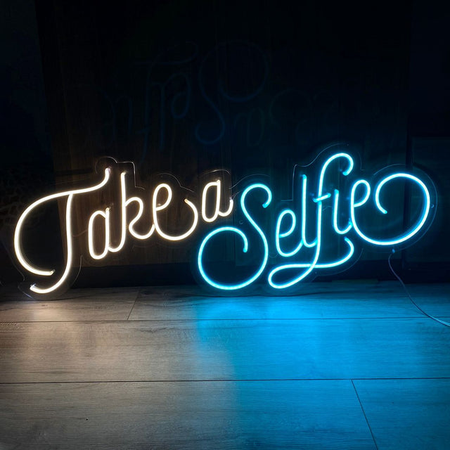 Take a Selfie LED Neon Sign for Photo Booth light up sign
