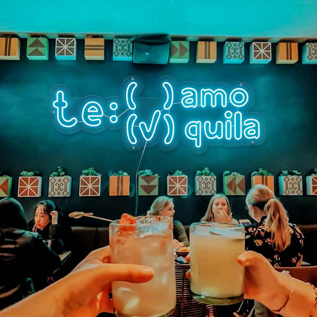 Te Amo Tequila LED Neon Sign for Bar light up sign