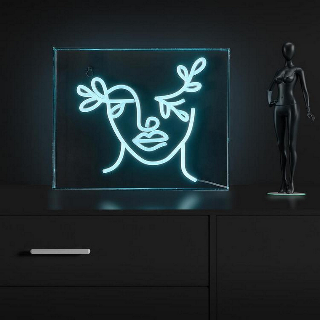 Teary Face Acrylic Neon Light Box