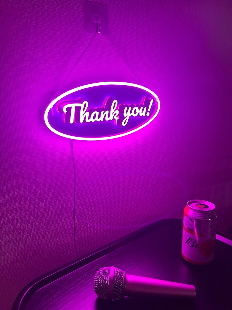 Thank You 3D Neon Sign
