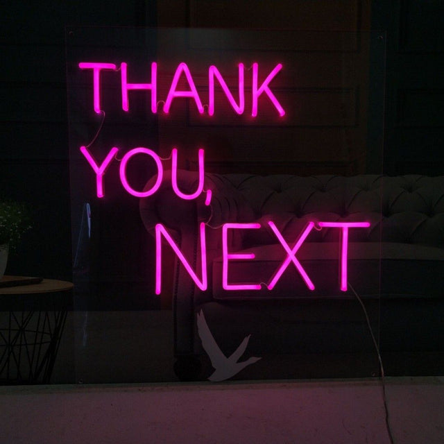 Thank You Next LED Neon Sign light up sign