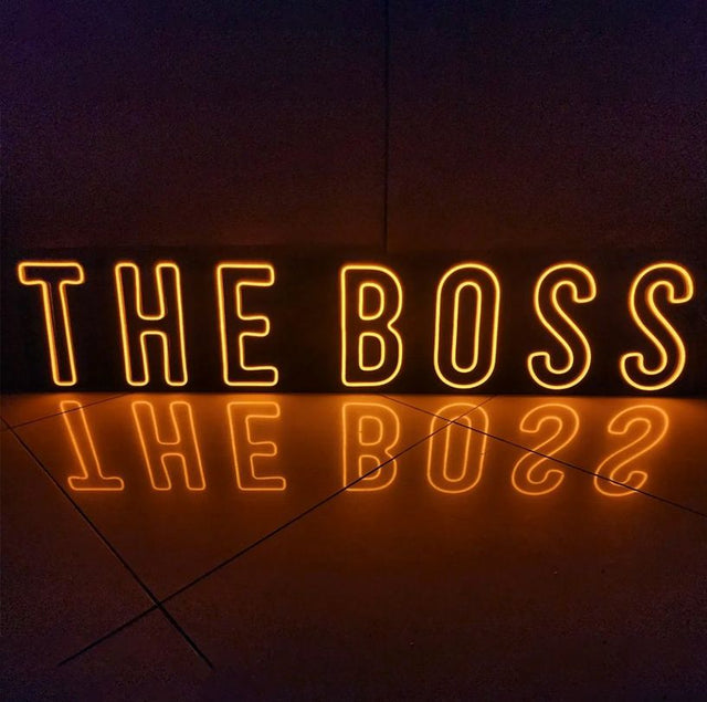 The Boss LED Neon Sign light up sign