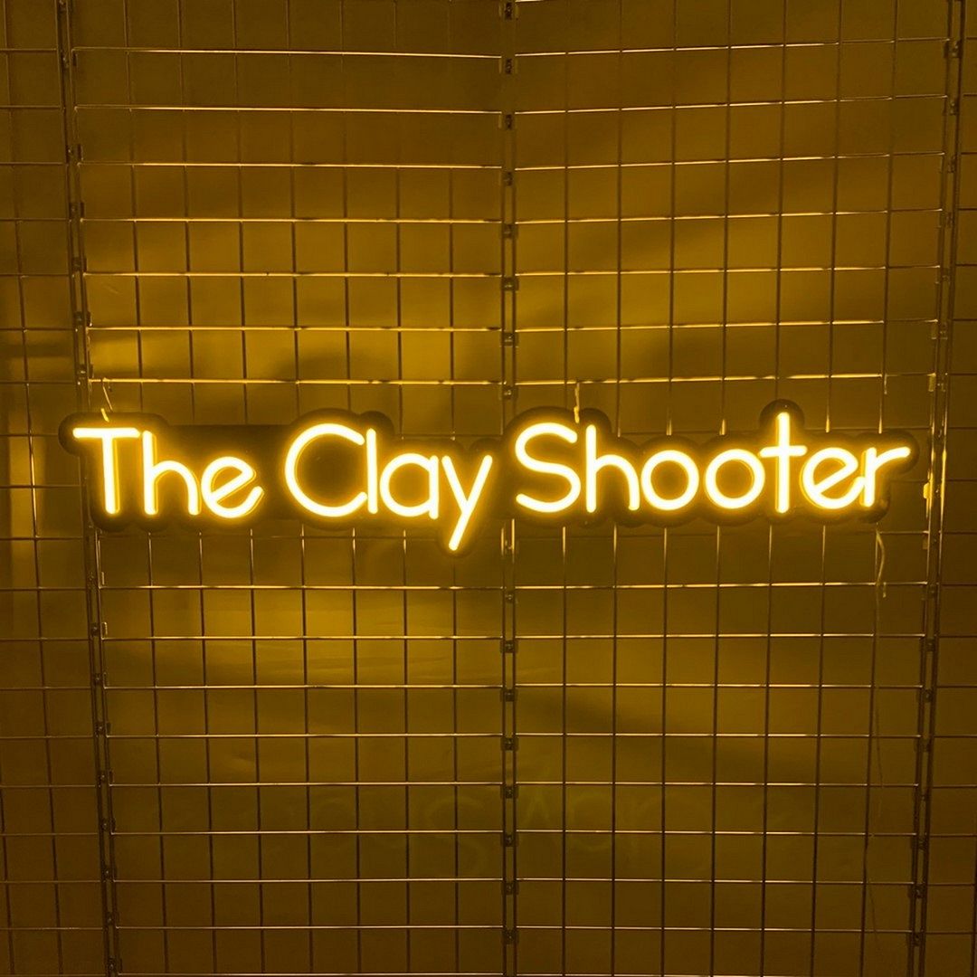 The Clay Shooter Game Neon Sign