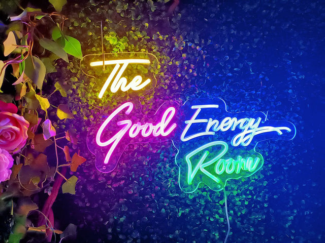 The Good Energy Room LED Neon Sign light up sign