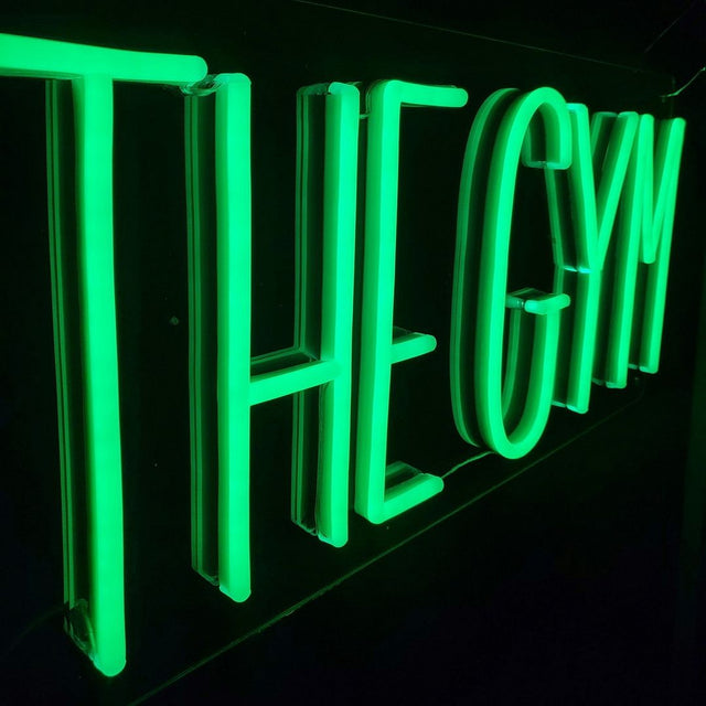 The Gym LED Neon Sign for Storefront light up sign