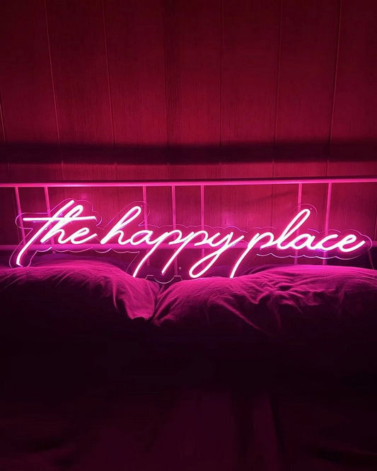 The Happy Place Neon Sign