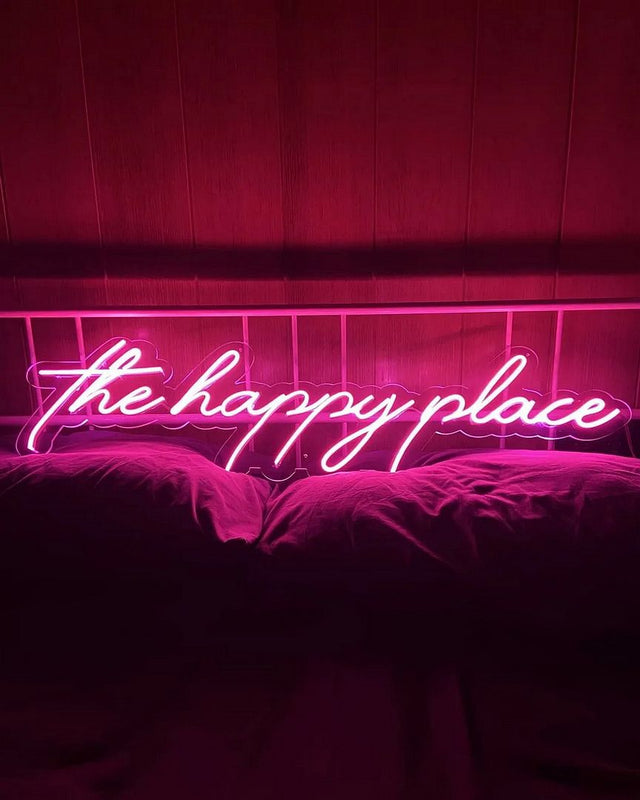 The Happy Place LED Neon Sign light up sign