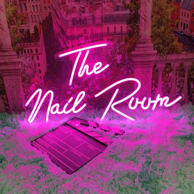 The Nail Room LED Neon Sign for Salon light up sign