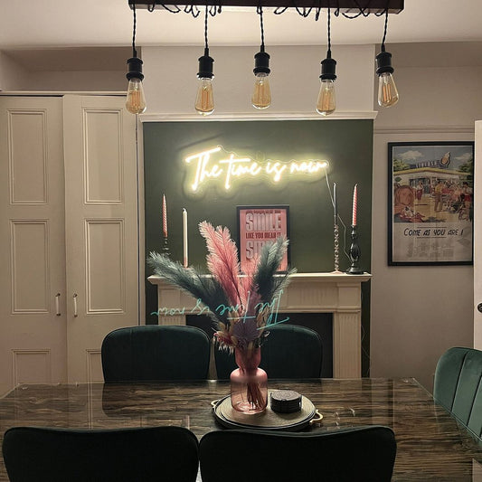 The Time is Now Neon Sign