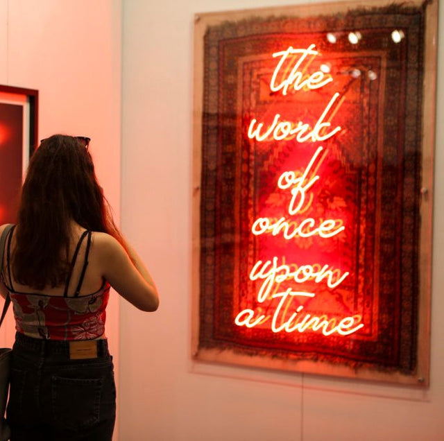The work of Once Upon a Time LED Neon Sign for Photo Booth light up sign