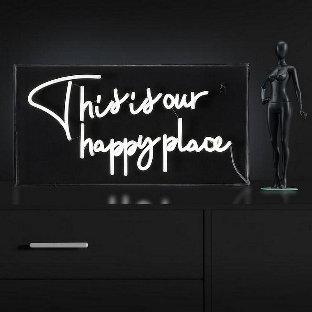 This is Your Happy Place Acrylic Neon Light Box