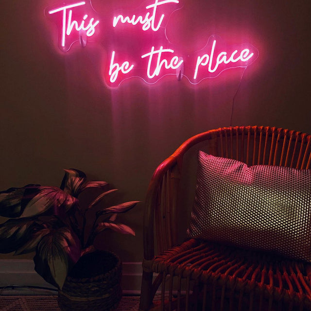 This Must Be The Place LED Neon Sign light up sign