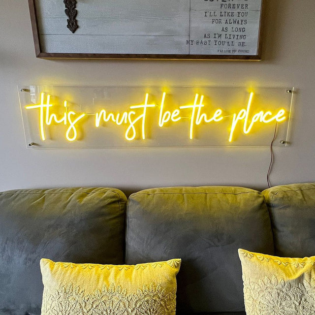This Must Be The Place LED Neon Sign light up sign