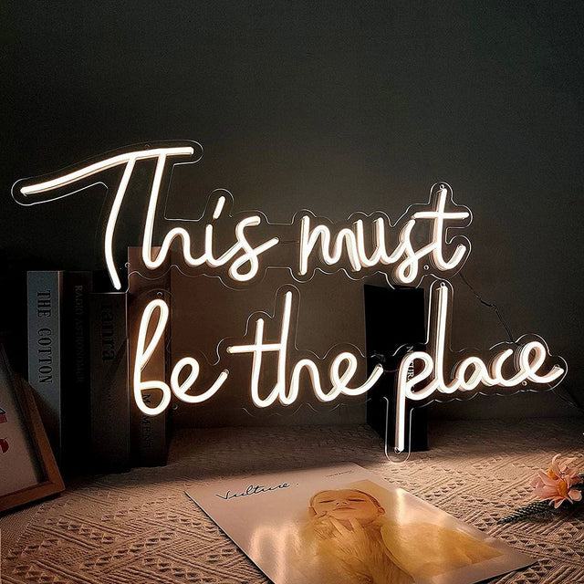This Must Be The Place LED Neon Sign light up sign