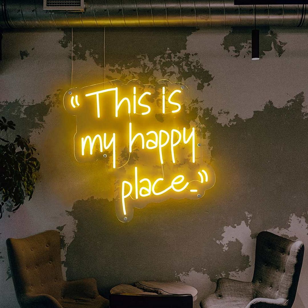 This is My Happy Place Neon Sign