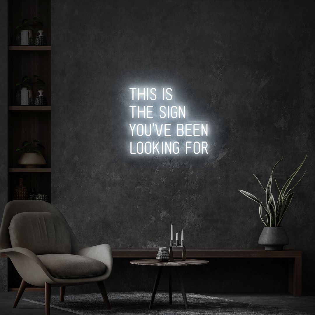 Goog Look Sign Sign This Is The Sign You Have Been Looking For LED Neon Sign – AOOS