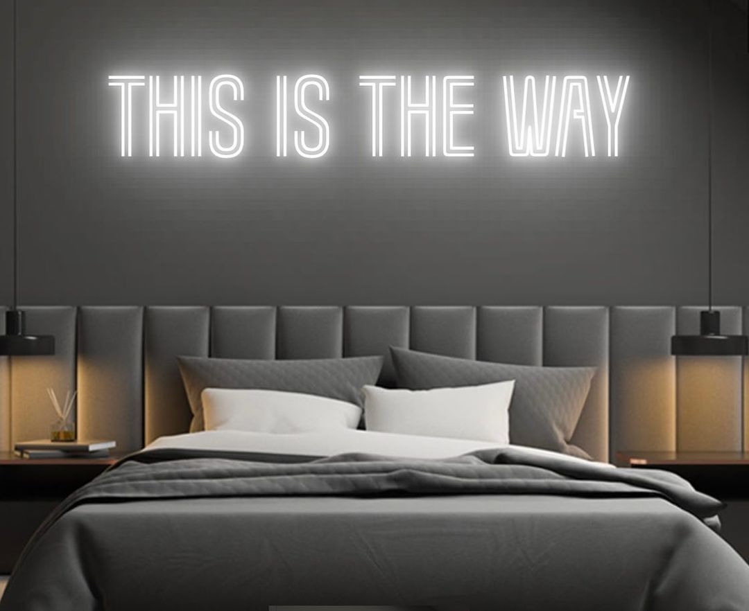 Custom Made Neon Signs, This is The Way Neon Sign, LED Business Sign – AOOS