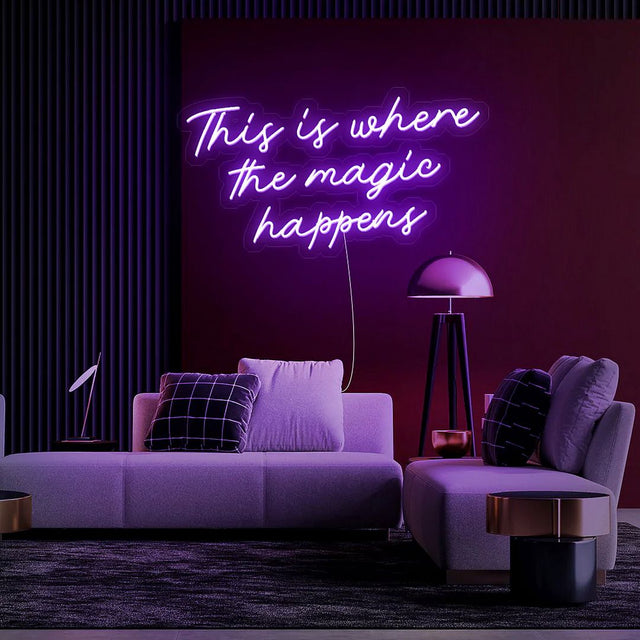 This is Where The Magic Happens LED Neon Sign light up sign