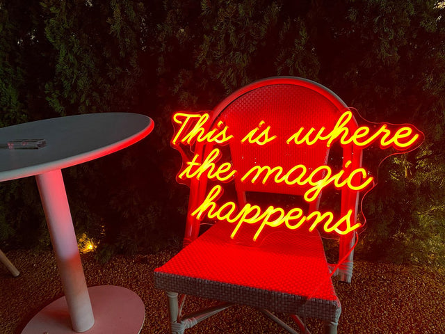 This is Where The Magic Happens LED Neon Sign light up sign