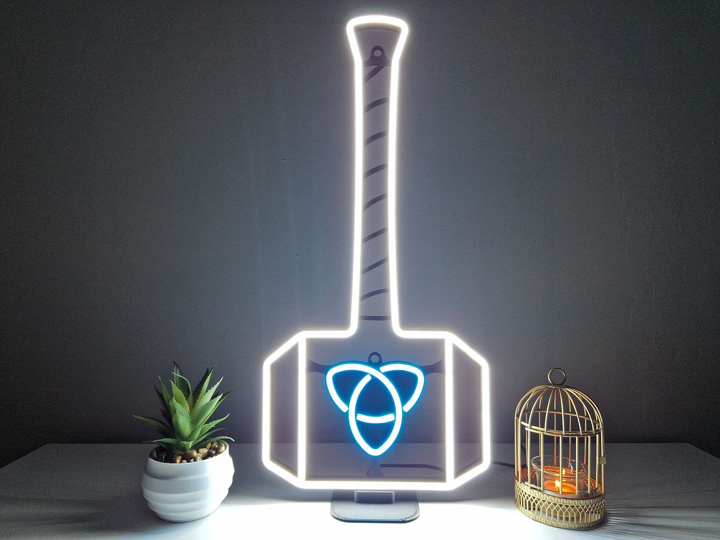 Thor's Hammer LED Neon Sign