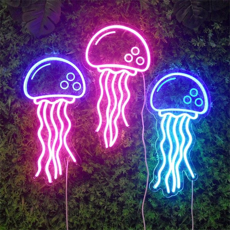 Three Jellyfish Neon Sign