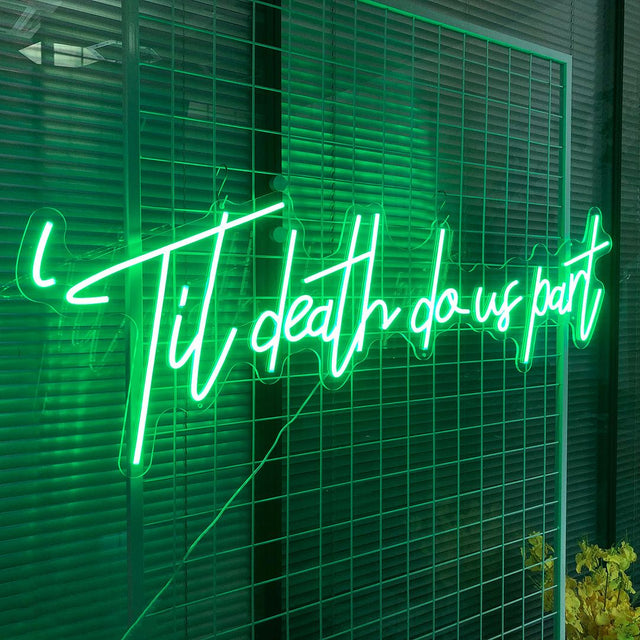 Til Death Do Us Part LED Neon Sign for Wedding light up sign