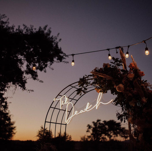 Til Death Neon Sign