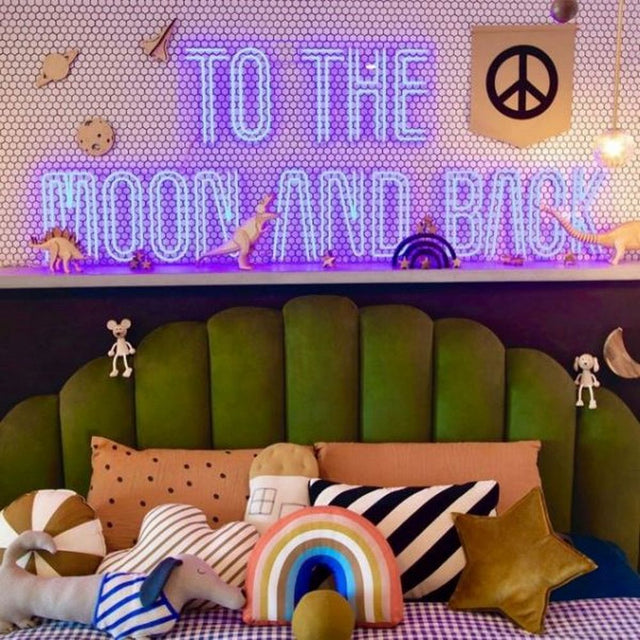 To The Moon and Back LED Neon Sign light up sign