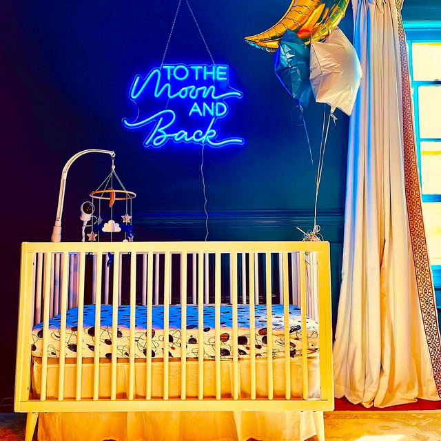 To The Moon and Back LED Neon Sign light up sign