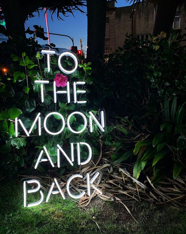 To The Moon and Back LED Neon Sign light up sign