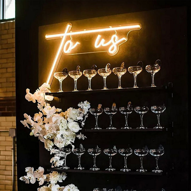 To Us LED Neon Sign for Bar light up sign