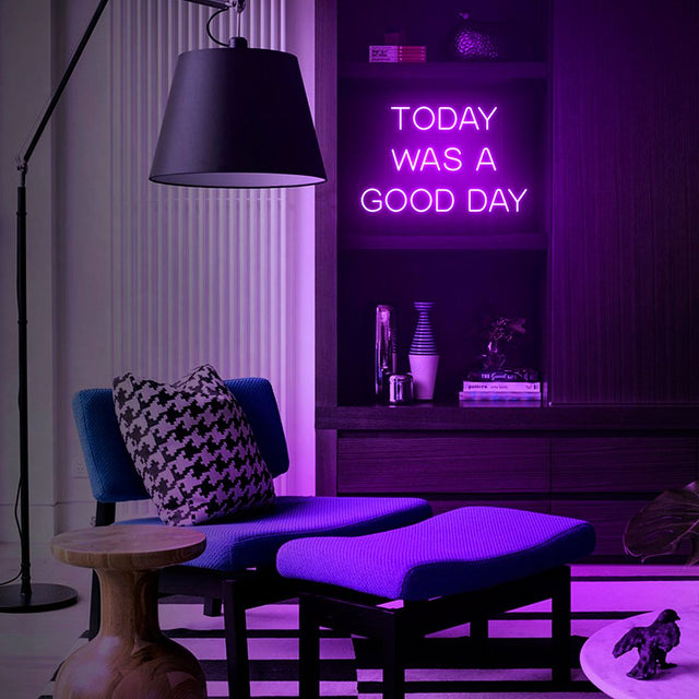Today Was A Good Day LED Neon Sign for Wedding light up sign