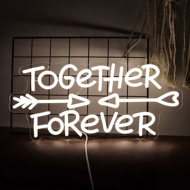 Together Forever LED Neon Sign for Wedding light up sign